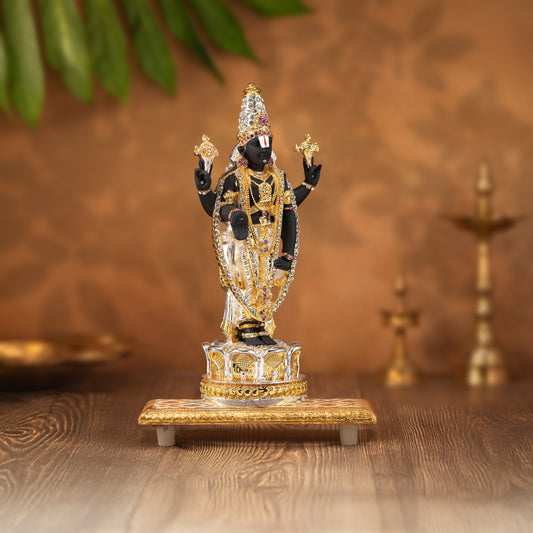 Tirupati Balaji Idol | Gold-Plated Divine Deity