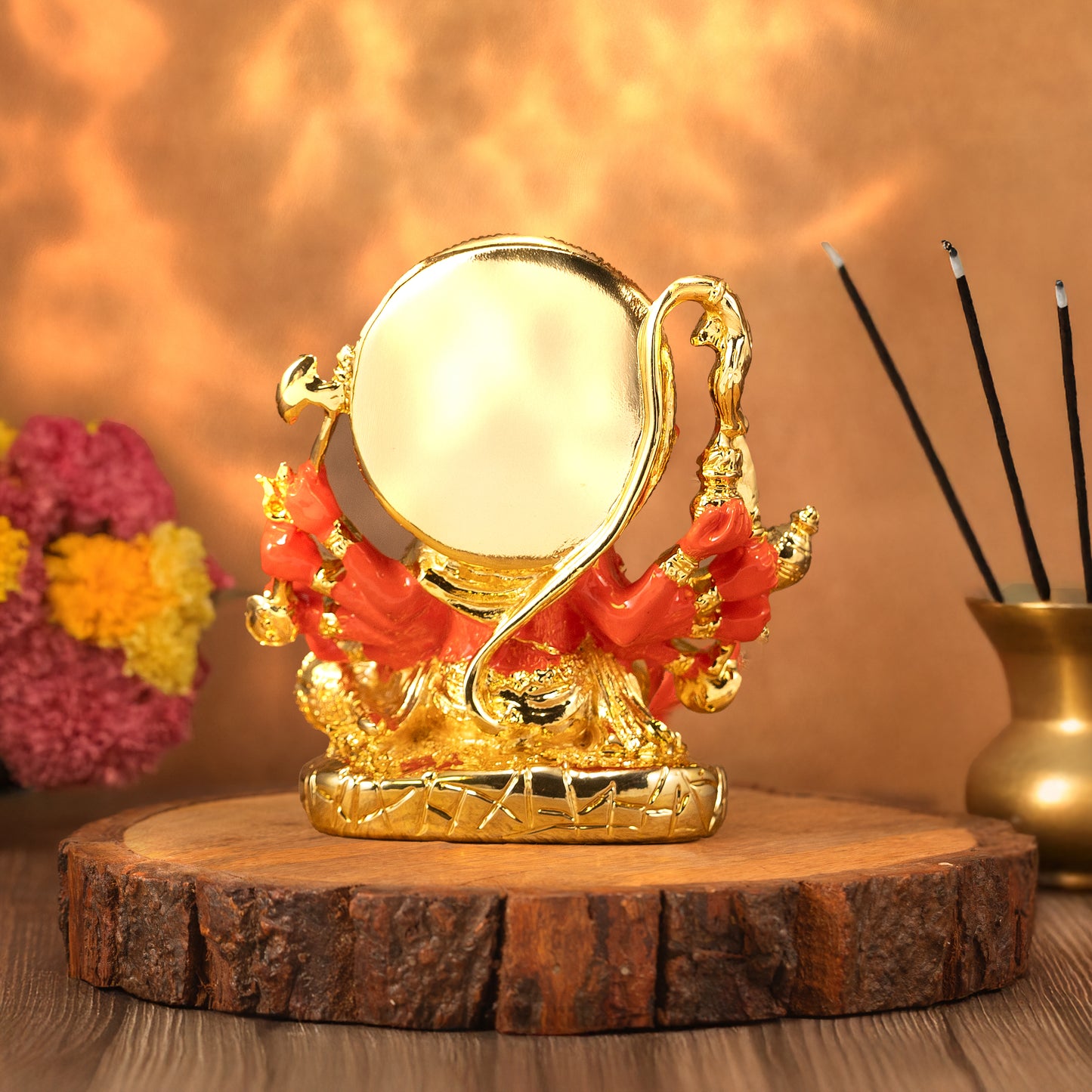 Panchmukhi Siduri Hanuman ji Idol- Pure Gold Plated