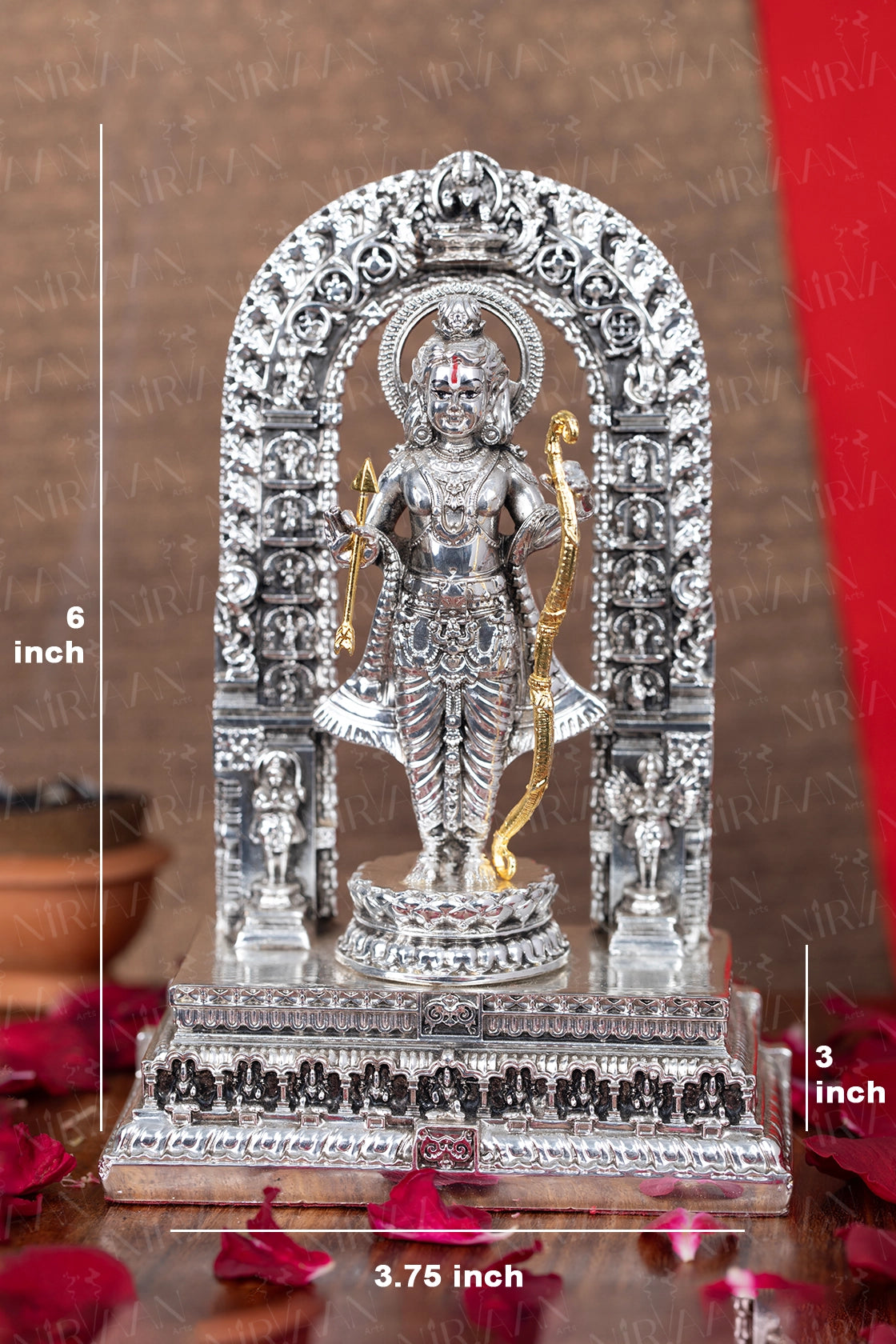 Ram Lalla Silver-Plated Idol | Divine Infant Ram | 6 Inches