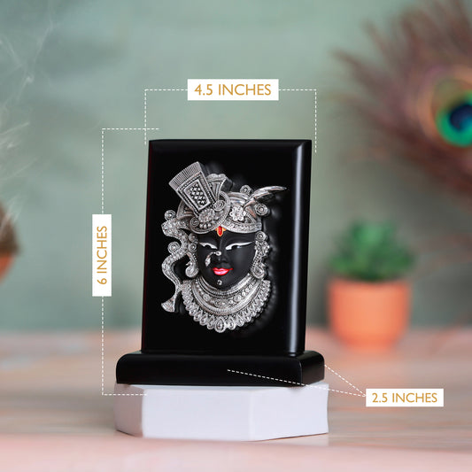 Shrinath Ji Nathdwara Idol | Pure Silver Plated | 6 inch