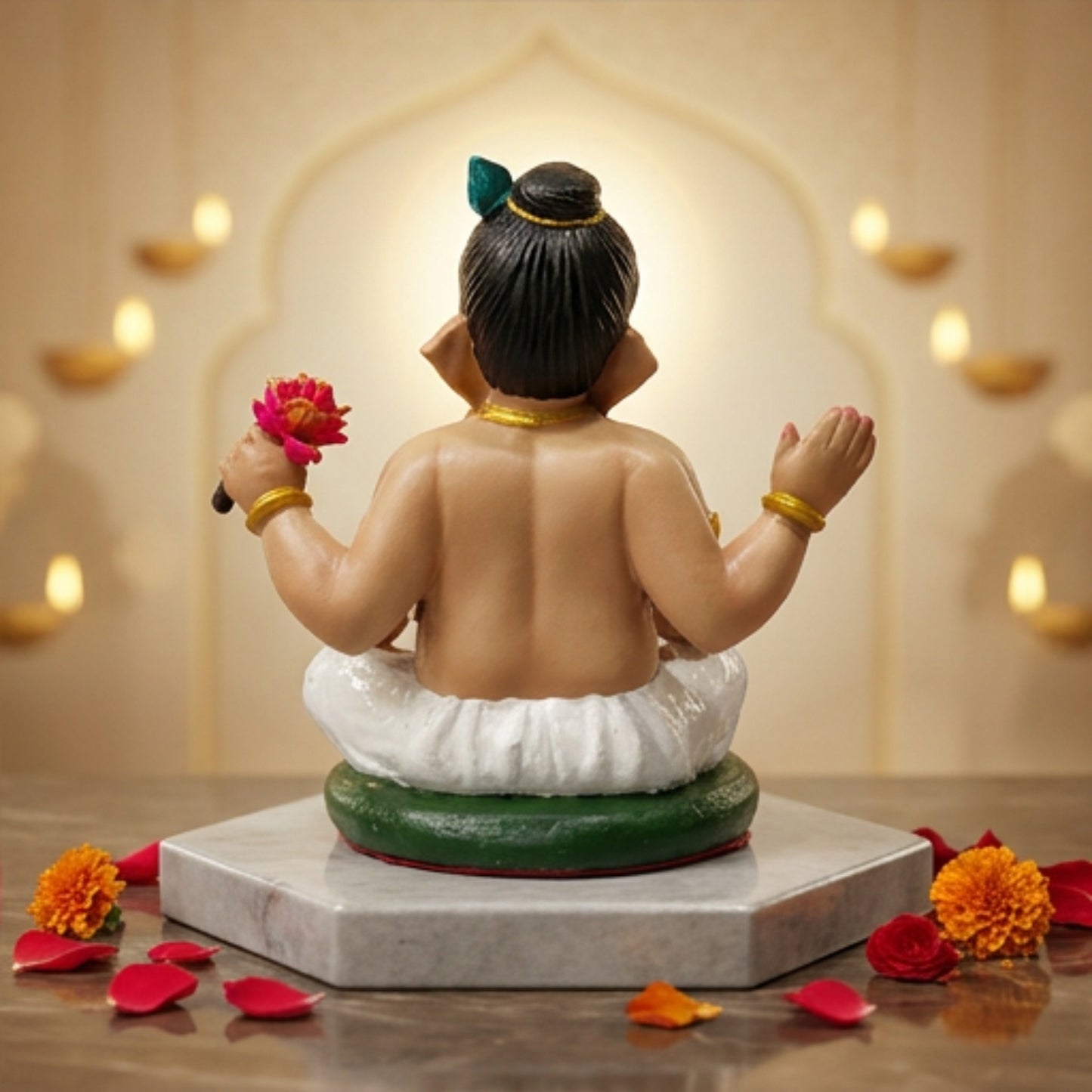 Shree Bal Ganesh Idol | Car Dashboard & Gifting | 5 inch