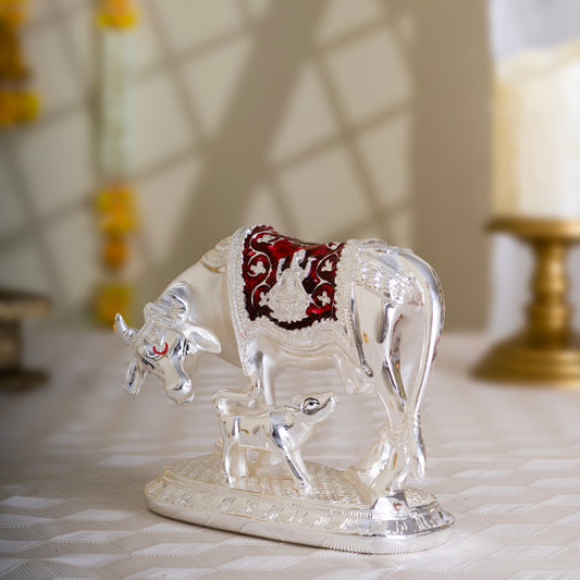 Vastu Kamdhenu Cow | Silver Divine Cow