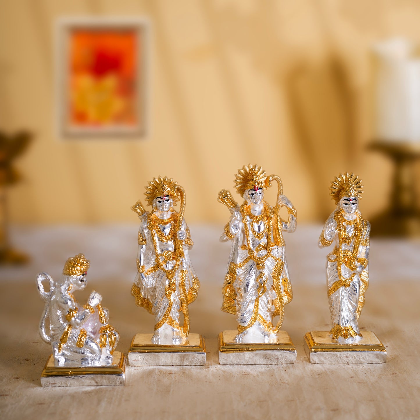 Ram Darbar | Gold & Silver-Plated Royal Family | Variable Sizes