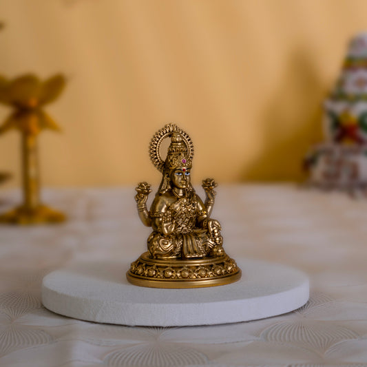 Laxmi Maa Idol in 24K Gold Finish – Abundance & Fortune | 3.5 inch