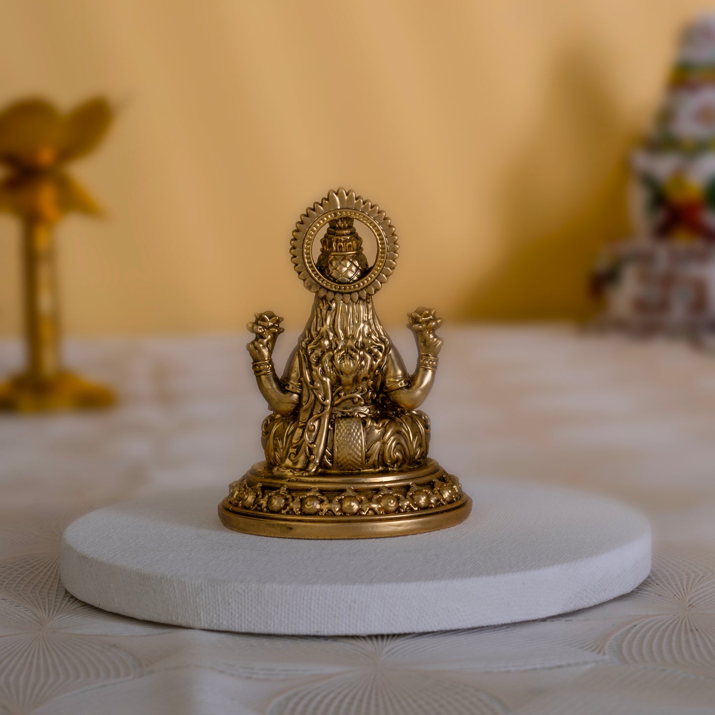 Laxmi Maa Idol in 24K Gold Finish – Abundance & Fortune | 3.5 inch