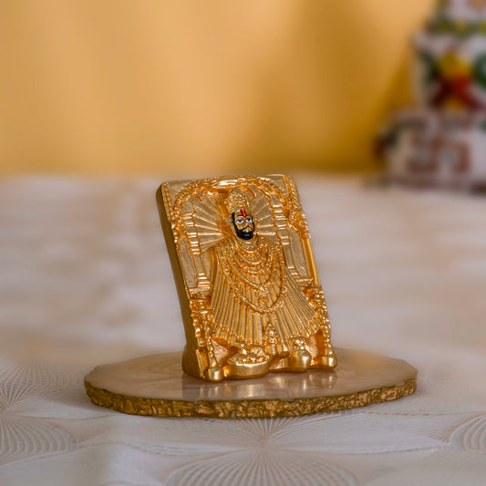 Khatushyam ji Murti-pure 24k Gold Plated | 2.75 Inches