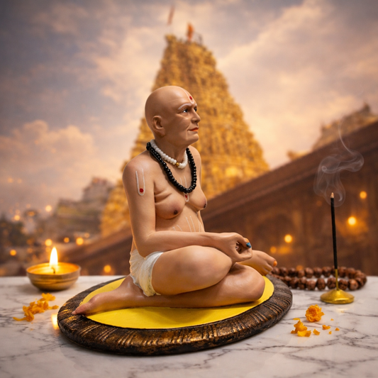 Shri Swami Samarth Maharaj Idol | 4 inch | भिऊ नकोस, मी तुझ्या पाठीशी आहे.