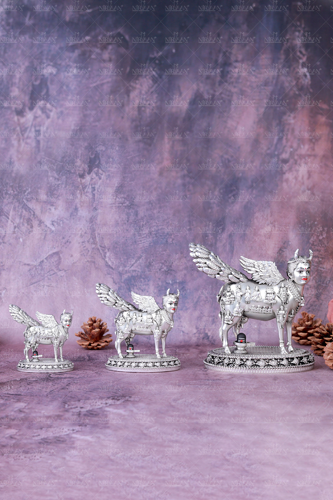 Real Swaroop of Divine Kamdhenu Cow Idol | Surabhi Mata| Pure Silver Plated