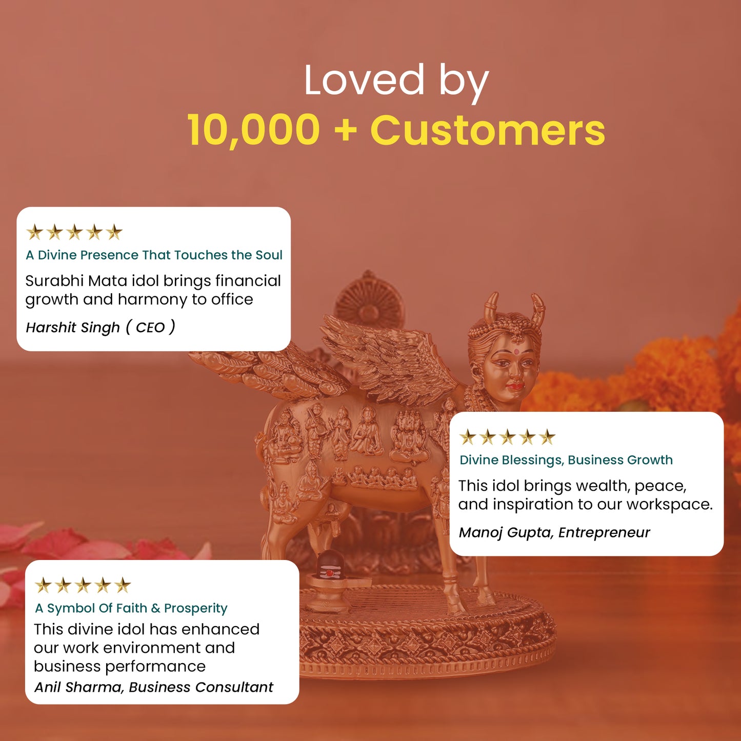 Real Swaroop of Divine Kamdhenu Cow Idol | Surabhi Mata| Pure Gold Plated