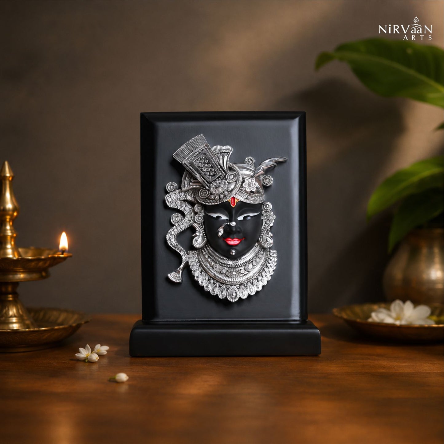 Shrinath Ji Nathdwara Idol | Pure Silver Plated | 6 inch
