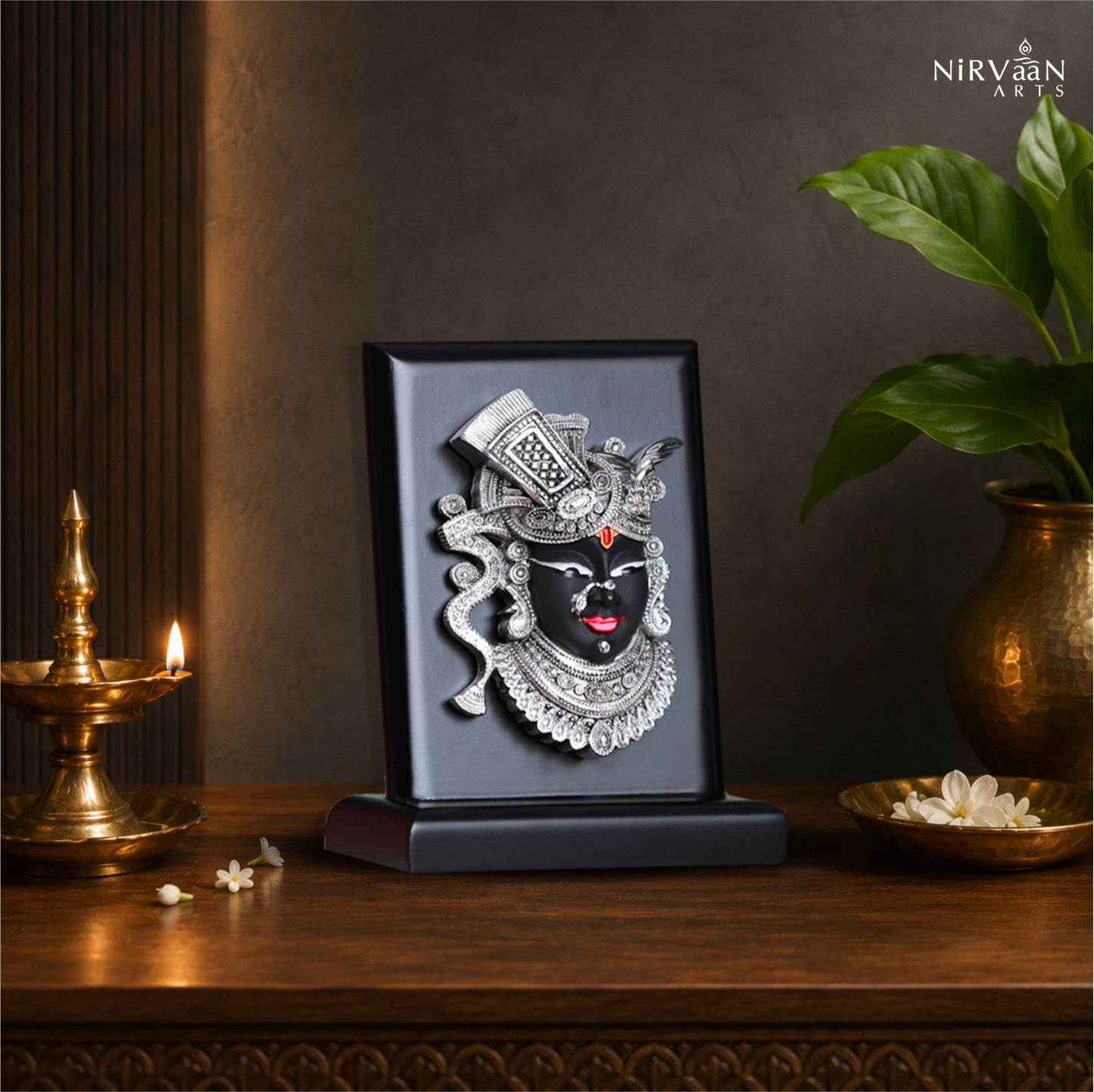 Shrinath Ji Nathdwara Idol | Pure Silver Plated | 6 inch