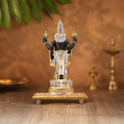 Tirupati Balaji with Arch | Sacred Black Idol | 4.75 Inches