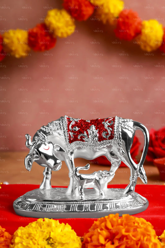 Vastu Kamdhenu Cow | Silver Divine Cow