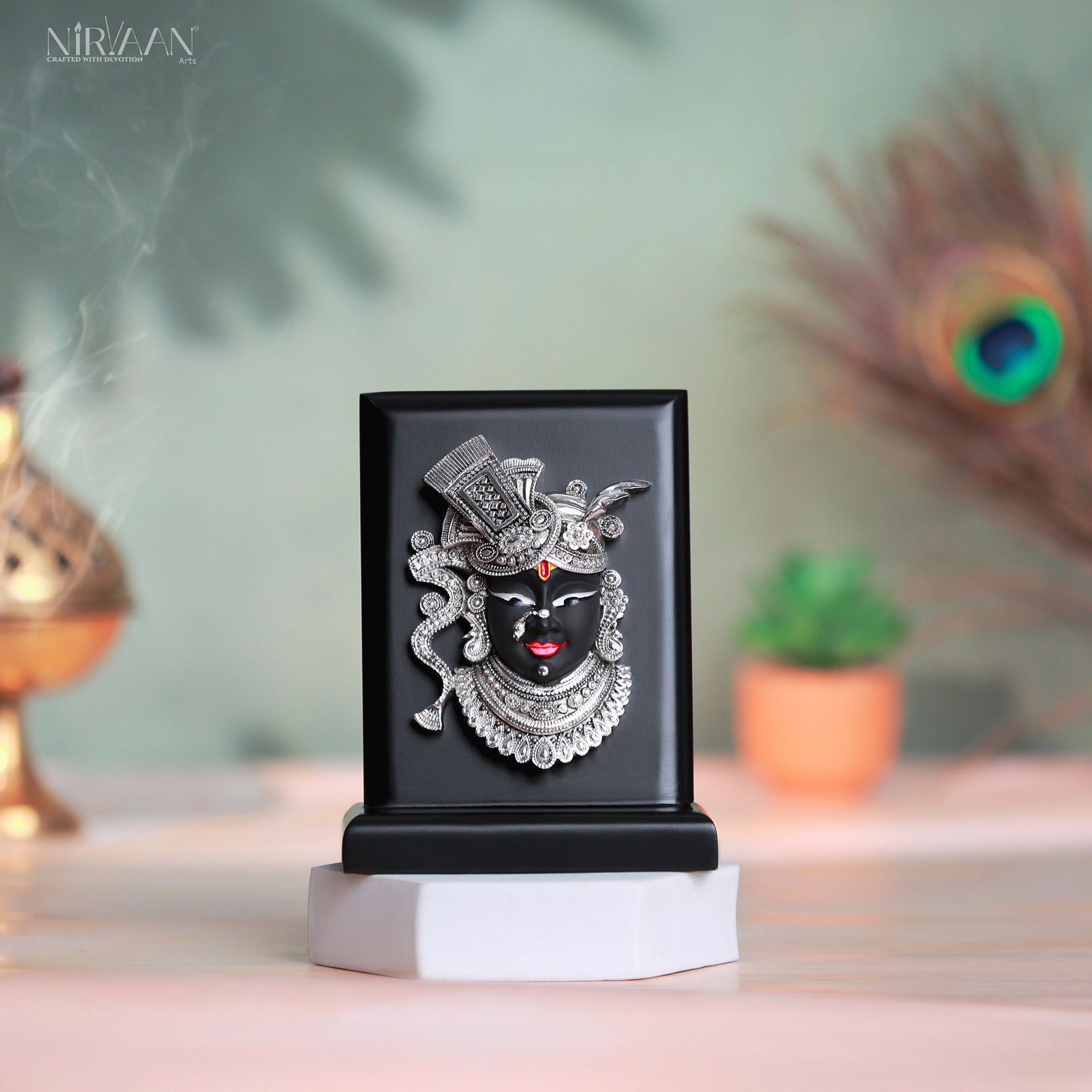 Shrinath Ji Nathdwara Idol | Pure Silver Plated | 6 inch