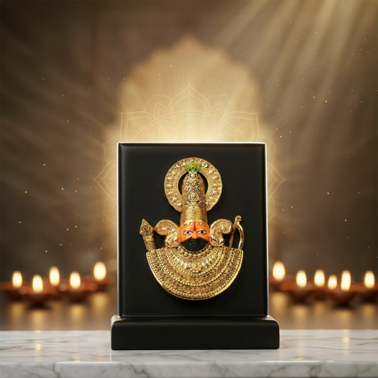 KHATU SHYAMJI IDOL | PURE GOLD & SILVER PLATED WITH MDF