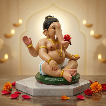 Shree Bal Ganesh Idol | Car Dashboard & Gifting | 5 inch