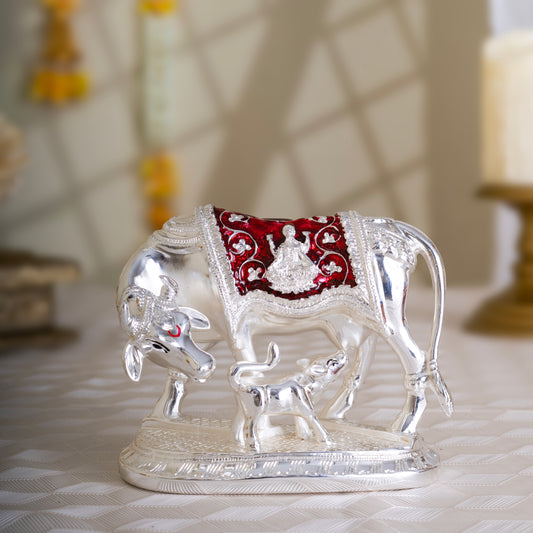 Vastu Kamdhenu Cow | Silver Divine Cow
