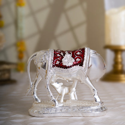 Vastu Kamdhenu Cow | Silver Divine Cow