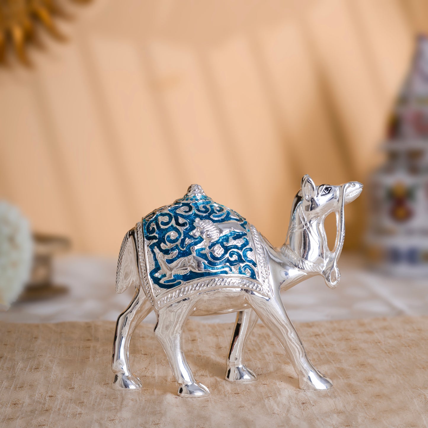 Royal Camel Idol Decor-Pure Silver Plated