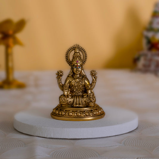 Laxmi Maa Idol in 24K Gold Finish – Abundance & Fortune | 3.5 inch