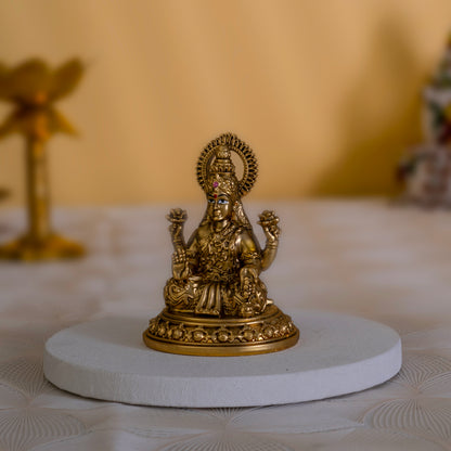Laxmi Maa Idol in 24K Gold Finish – Abundance & Fortune | 3.5 inch