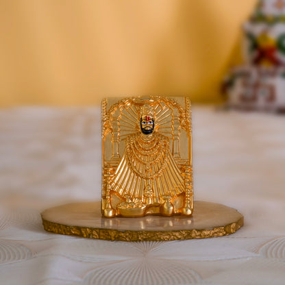 Khatushyam ji Murti-pure 24k Gold Plated | 2.75 Inches