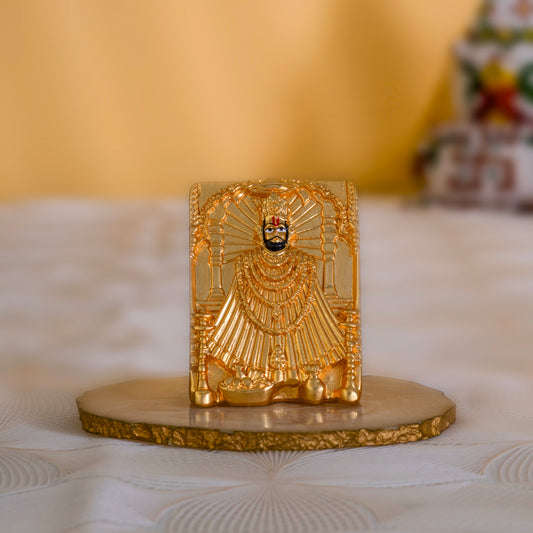 Khatushyam ji Murti-pure 24k Gold Plated | 2.75 Inches