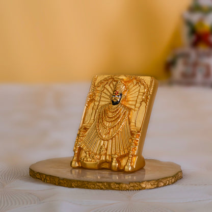 Khatushyam ji Murti-pure 24k Gold Plated | 2.75 Inches