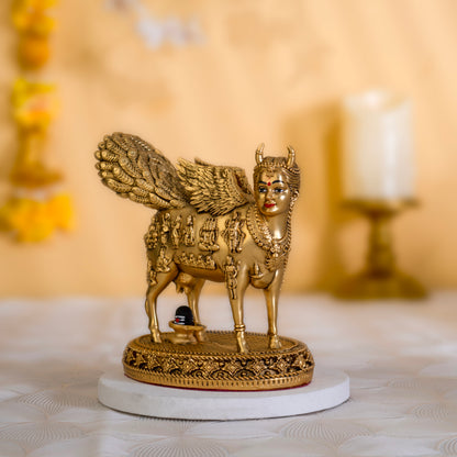 Real Swaroop of Divine Kamdhenu Cow Idol | Surabhi Mata| Pure Gold Plated