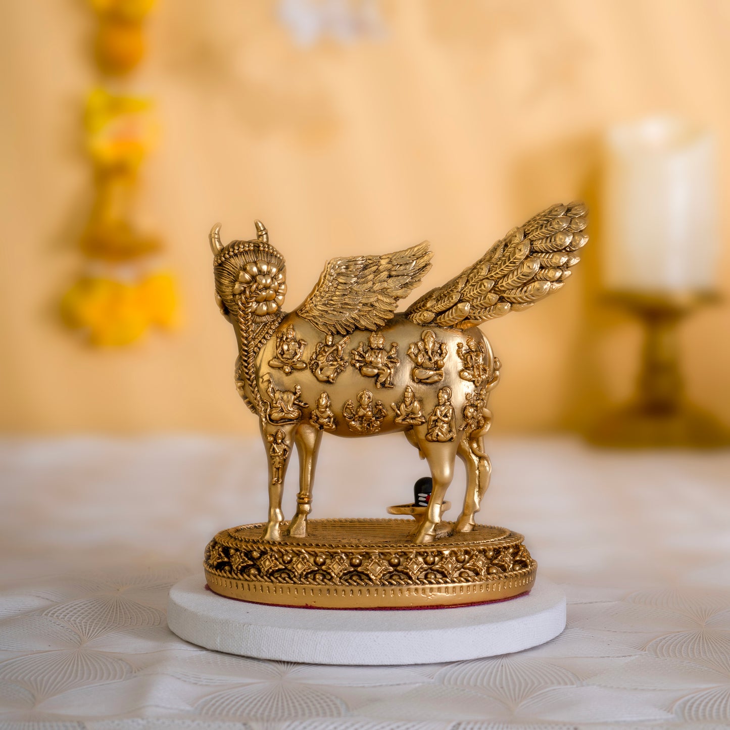 Real Swaroop of Divine Kamdhenu Cow Idol | Surabhi Mata| Pure Gold Plated