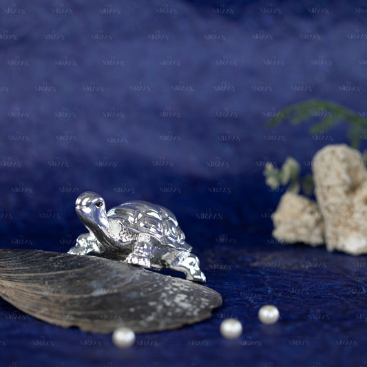 Vastu Tortoise | Silver-Plated Symbol of Longevity | 1.5 Inches