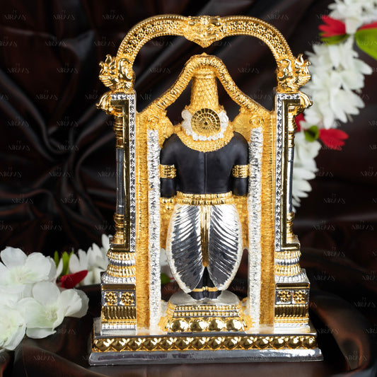 Tirupati Balaji with Arch | Sacred Black Idol | 4.75 Inches