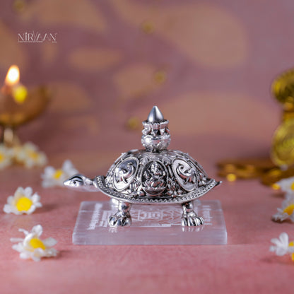 Shree Samruddhi Vastu Tortoise | Pure Silver Plated | 3.5 Inches