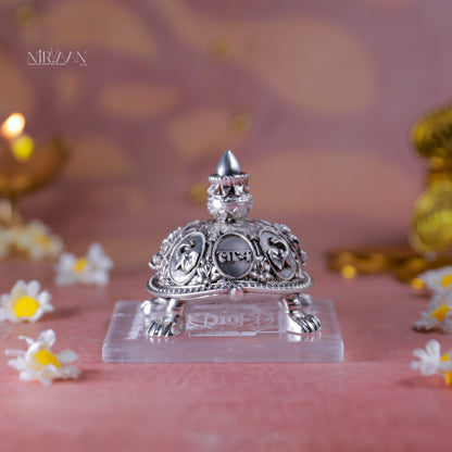 Shree Samruddhi Vastu Tortoise | Pure Silver Plated | 3.5 Inches
