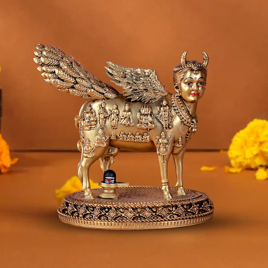 Real Swaroop of Divine Kamdhenu Cow Idol | Surabhi Mata| Pure Gold Plated