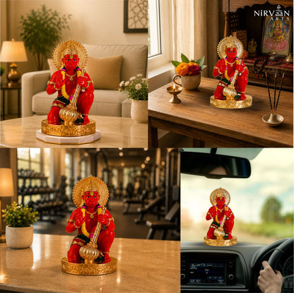 Sinduri Hanumanji Idol | 24K Gold-Plated Hanuman Murti | Available in 3 & 6 Inches
