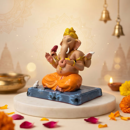 Divine Bramhan Ganesh Idol | Car Dashboard & Gifting | 5 inch