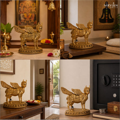 Real Swaroop of Divine Kamdhenu Cow Idol | Surabhi Mata| Pure Gold Plated