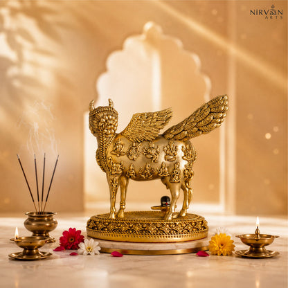 Real Swaroop of Divine Kamdhenu Cow Idol | Surabhi Mata| Pure Gold Plated