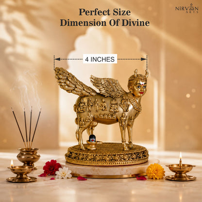 Real Swaroop of Divine Kamdhenu Cow Idol | Surabhi Mata| Pure Gold Plated
