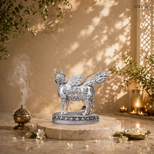 Real Swaroop of Divine Kamdhenu Cow Idol | Surabhi Mata| Pure Silver Plated