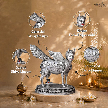 Real Swaroop of Divine Kamdhenu Cow Idol | Surabhi Mata| Pure Silver Plated