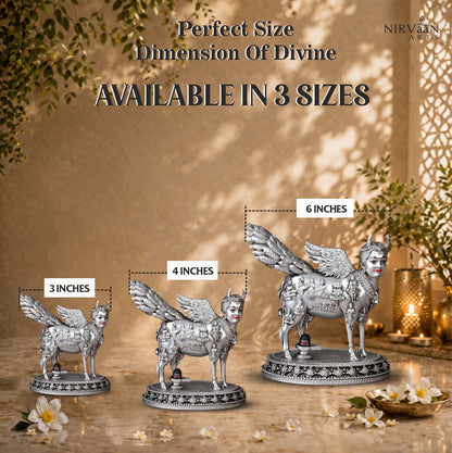 Real Swaroop of Divine Kamdhenu Cow Idol | Surabhi Mata| Pure Silver Plated