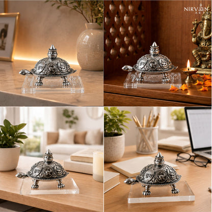 Shree Samruddhi Vastu Tortoise | Pure Silver Plated | 3.5 Inches