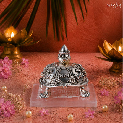 Shree Samruddhi Vastu Tortoise | Pure Silver Plated | 3.5 Inches