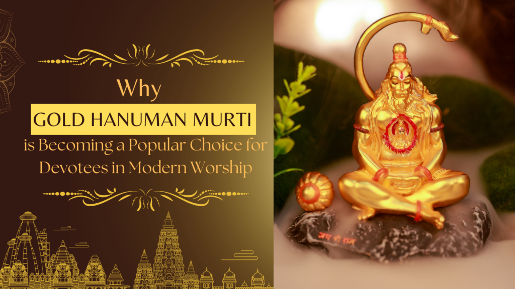 Gold Hanuman Murti